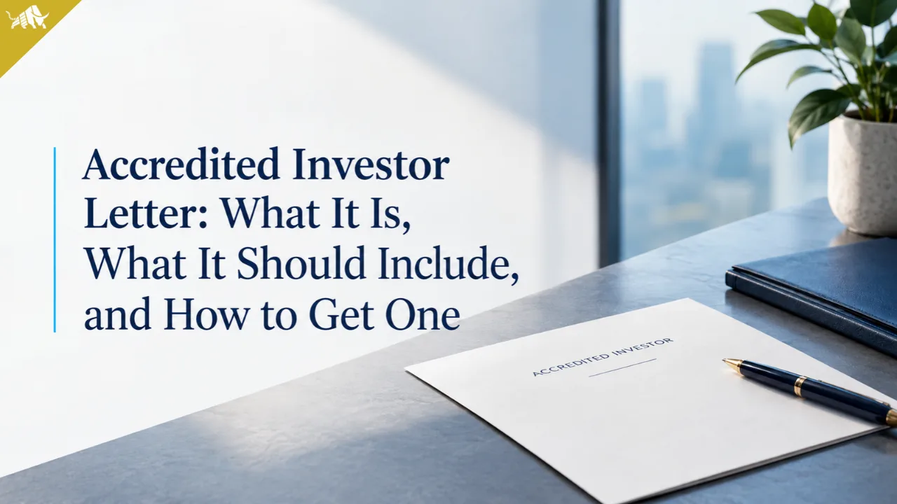 Accredited Investor Letter: What It Is, What It Should Include, and How to Get One